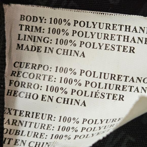 Steve Madden Black Backpack Bag Gold Zippers Logo Gym City Minimalist FLAWS - Picture 3 of 16